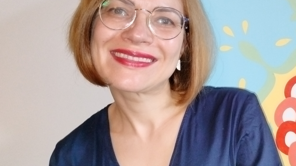 a portrait photo of Magdalena Rekść, the new of the University of Lodz Science and Research Centre "The Balkans at the Turn of the 20th/21st Century”
