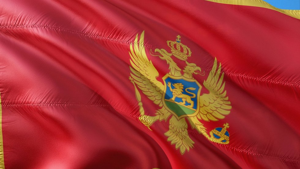 a decorative element: a flag of Montenegro